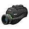 Schwarzes Pentax-Monokular mit grünem Detail an der Linse und Carbonfaser-Design.
