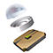 Darstellung eines LED-Chips, einer Halbkugel und eines Ringes.