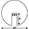 Perfil de protección de bordes tipo B o tipo B+, pieza de 1 m