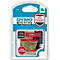 Permanent klevende D1 hoogwaardige vinyl tape, B 12 mm, rood/wit