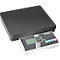 Personenweegschaal KERN MPB 300K100, tot 300 kg, BMI en hold-functie, batterij- of netvoeding, staal, zonder standaard, wit/zwart, incl. beschermhoes