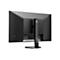 Schwarzer Monitor von hinten, Standfuß, HDMI-Anschlüsse, Philips-Logo.