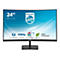 Philips E-line 241E1SC - LED-Monitor - gebogen - 61 cm (24') (23.6' sichtbar) - 1920 x 1080 Full HD (1080p) @ 75 Hz - VA