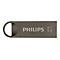 Grauer USB-Stick von Philips mit 32GB und USB 3.1, sowie einem Loch fÃ¼r einen SchlÃ¼sselring.