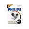 Eine Philips USB-Flash-Festplatte mit 64 GB. Sie befindet sich in einer Blisterverpackung. Auf der Verpackung ist der Markenname PHILIPS in Blau zu sehen.