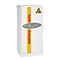 Phoenix Battery Commander BS1931K, opbergkluis voor accu's, B 690 × D 650 × H 1160 mm, brandbeveiligd, temperatuurweergave, meervoudige vergrendeling, 2 zware legborden, met sleutelslot