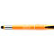 An orange pen with black tip, the brand "Pica-Gel" is printed on it.