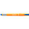 Orange pen with blue tip. "Pica-gel" is written on the pen.