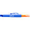 Blue Pica-Gel signal marker with orange tip and blue clip, writing 'Pica-Gel Signalmarker'.