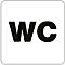 Pictogramme « WC », autocollant