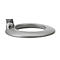 Pied de table pour lampe de table LED Ovelo, en forme d'anneau, simple connexion enfichable, gris argent