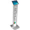 Pied pour tablette BrandMe Cling Compulocks, pour 7' à 13', hauteur 1120 mm, pivotant à 90°, aluminium, blanc