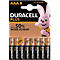 Piles DURACELL® Plus, Micro AAA, 1,5 V, 8 pièces