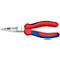 Pince combinée avec poignées rouges et bleues. Inscription : KNIPEX, 13 02 160. Détails : 12-160.