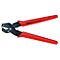 Pince à carreler Knipex rouge, ouverte sur fond blanc. L'inscription Knipex 90 61 20 Germany est visible.