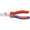 Pince à dénuder avec poignées rouges et bleues, tête argentée et l'inscription "KNIPEX".