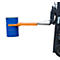 Pince à fûts BAUER FK-I, acier, capacité de charge de 500 kg, pour fûts de 200 l, L 1285 x P 600 x H 165 mm, orange