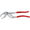 Pince avec manche rouge et tête argentée. La marque KNIPEX est clairement visible.