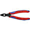 Coupe-fil, rouge et bleu, avec texte.