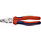 Pince Knipex avec poignées rouges et bleues. Inscription : Knipex, Made in Germany.