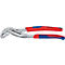 Pince multiprise Knipex. Poignées rouges et bleues, pince argentée.