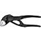 Clé à molette noire Knipex. La pince a une surface de préhension dentée et un lettrage.