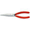 Pince Knipex avec poignées rouges. La pince est pointue et de couleur argentée.