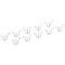 Pinces de fixation pour couvercle de bac EURO LTB/ELB, 10 p., blanc