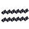 Pinces double clip, 32 mm, noir , 12 pièces