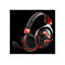 Casque de jeu noir avec des touches de rouge et un motif Game of Thrones. Inscription : GAME OF THRONES.