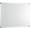 Pizarra blanca 2000 MAULpro, plastificada en blanco, marco gris platino, 1800 x 900 mm