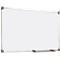 Pizarra blanca 2000 MAULpro, plastificada en blanco, marco gris platino, 600 x 450 mm