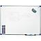 Pizarra blanca 2000 MAULpro, revestida de plástico blanco, magnética, marco plateado, An 1200 x Al 900 mm + juego de accesorios de 15 piezas