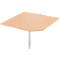 Placa angular del sistema Schäfer Shop Select, CAD, pie, ancho 1000 x fondo 1000 mm, haya/aluminio blanco