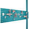 Placa perforada para herramientas, para anchura de mesa 1500 mm, para serie Universal/Profi, azul agua RAL 5021