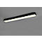 Plafonnier à LED RL Asterion, intensité lumineuse variable, 3800 lumens, 230 V, 2700-6500 kelvins, jusqu'à 25.000 h, L 1180 x P 140 x H 70 mm, métal, noir mat