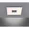Plafonnier LED RECESS, 2 sources lumineuses, 2700-5000 K, changement RGB &amp; gestion de la lumière CCT, 22+5 W, L 450 x W 450 mm