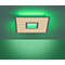 Plafonnier LED RECESS, 2 sources lumineuses, 2700-5000 K, changement RGB &amp; gestion de la lumière CCT, 22+5 W, L 450 x W 450 mm
