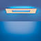 Plafonnier LED RECESS, 2 sources lumineuses, 2700-5000 K, changement RGB &amp; gestion de la lumière CCT, 37+9 W, L 1200 x W 400 mm