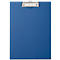 Planchette à pince Maul MAULpoly, format A4 vertical, largeur de pince 8 mm, à suspendre, L 320 x l 230 x H 13 mm, carton/polypropylène, recyclable, bleu