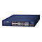 PLANET GSD-2022P - Switch - unmanaged - 16 x 10/100/1000 (PoE+) + 2 x 10/100/1000 + 2 x 1000Base-X SFP - Desktop - PoE+ (185 W)