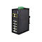 PLANET IGS-1020TF - Switch - unmanaged - 8 x 10/100/1000 + 2 x Gigabit SFP - an DIN-Schiene montierbar - AC 24 V / DC 12