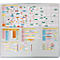 Planning à fiche Visiplan à bandes, 1300 x 2000 mm, 73 rails