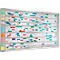 Planning à fiche Visiplan à bandes, 940 x 1600 mm, 52 rails