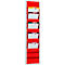 Planning atelier 9019-00201 Eichner, une rangée, pour 10 sacs, rouge