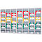 Planningbord Eichner Flexo, set van 7, met wandprofiel, 10 rails per bord, voor maximaal 70 bestelvakken, B 1700 x D 100 x H 1280 mm, kunststof, grijs