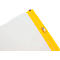 Planschutztasche Eichner, gelber Gleitverschluss, Polyethylen transparent, Format A3