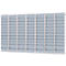 Planungstafel Eichner Flexo, 5er-Set, mit Wandprofil, je 10 Tafelschienen, für bis zu 50 Auftragstaschen, B 1700 x T 100 x H 1280 mm, Kunststoff, grau