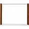 Plaque de porte moedel LMH, DIN A6, inscriptible individuellement, couverture polyester, montage adhésif, L 159,5 x H 105,5 mm, argent/noyer