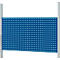 Plaque perforée Rau pour systèmes de postes de travail réglables en hauteur série E, perforation système 4 pans, L 1200 x P 40 x H 650 mm, jusqu'à 30 kg